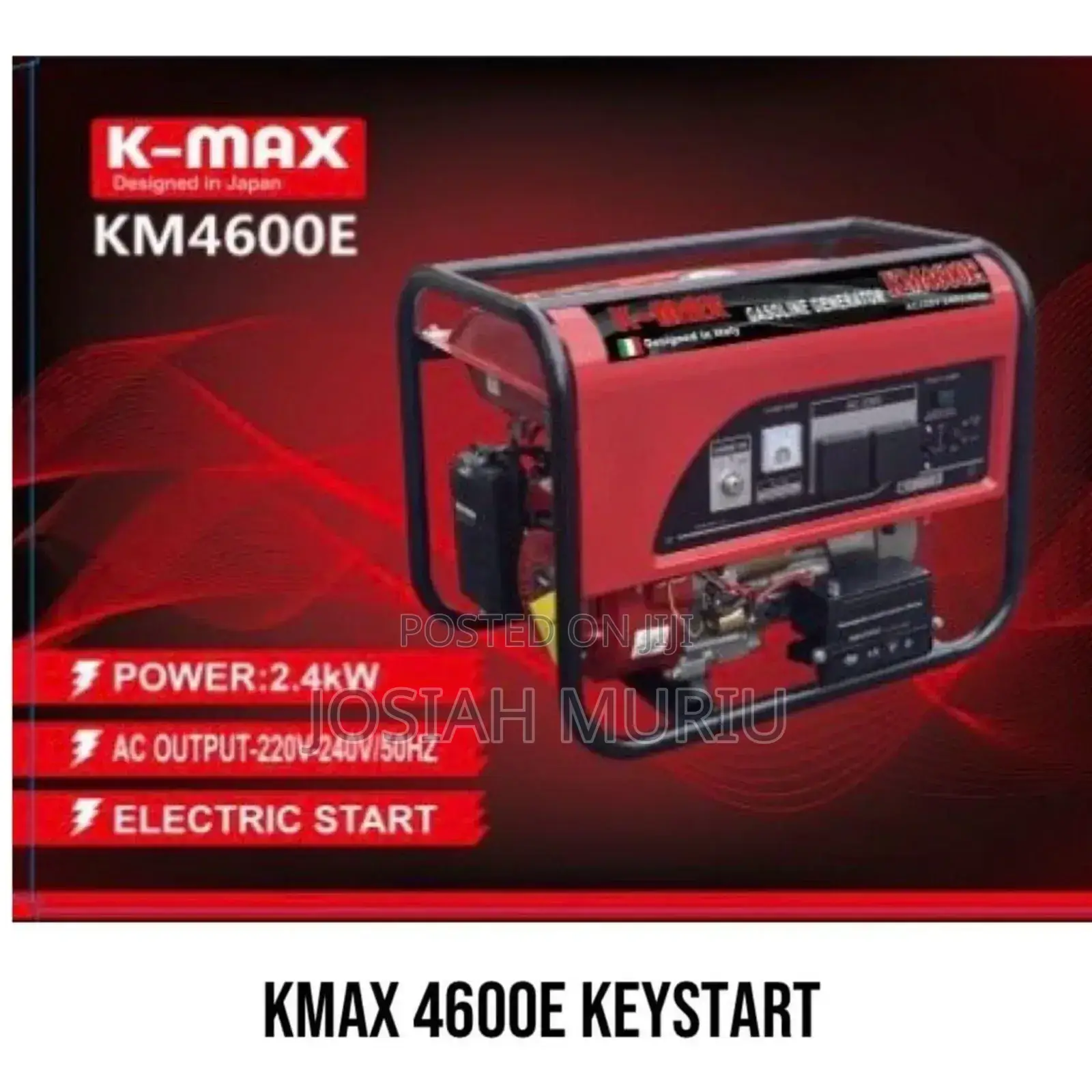 -Max Km4600e Gasoline Power Generator.