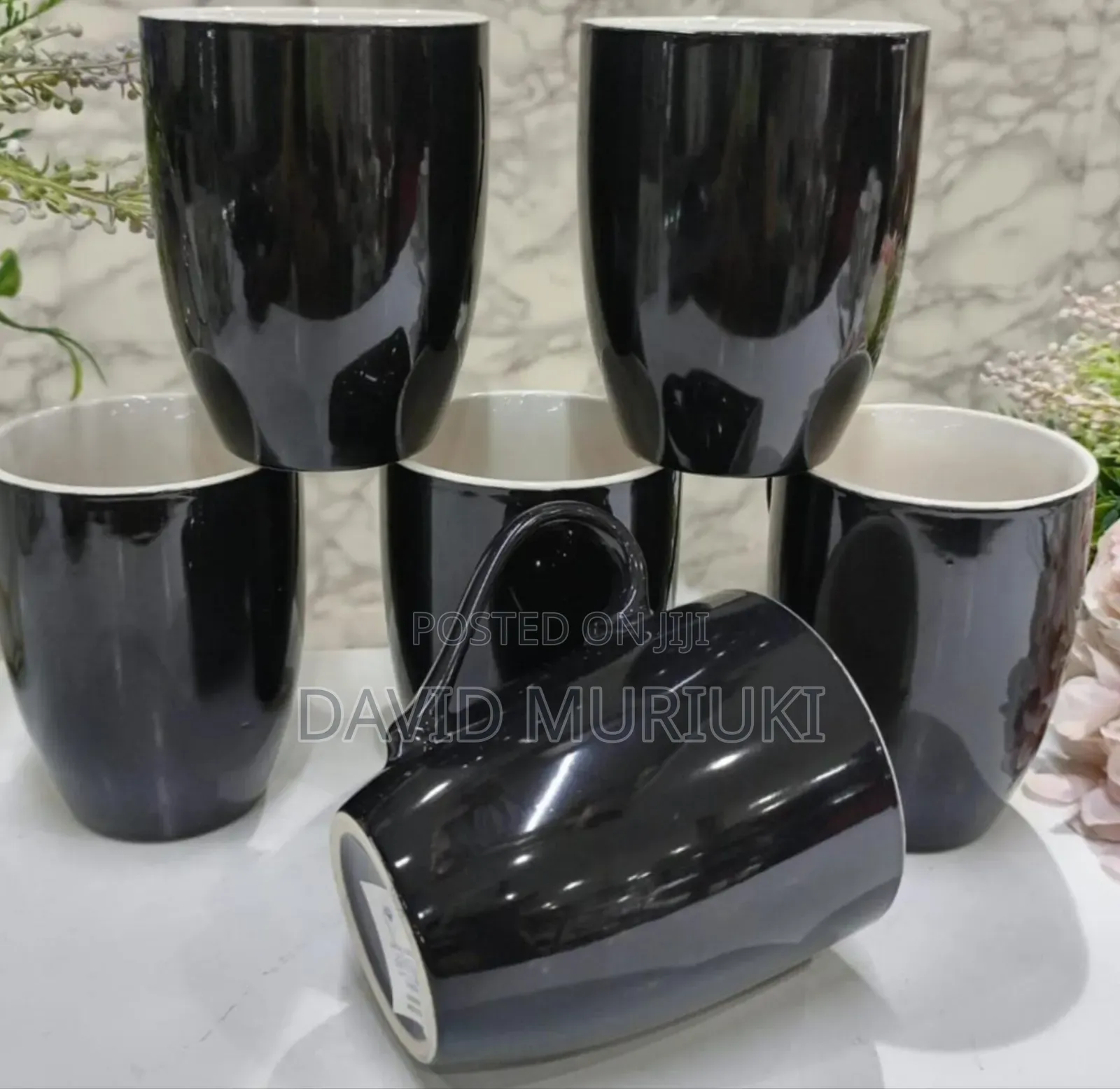 Black Ceramic Mug