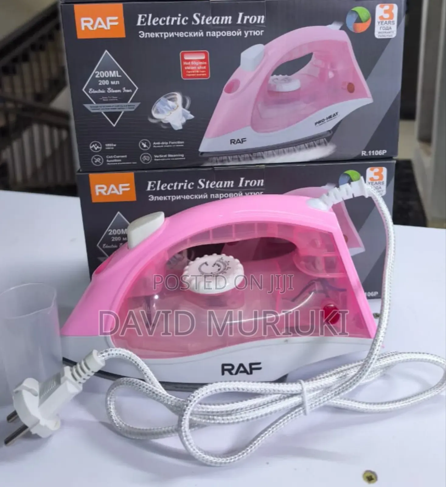 The Raf Steam Irons Box