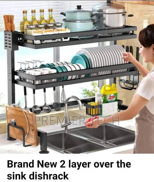 Double Sink Dish Rack - main view