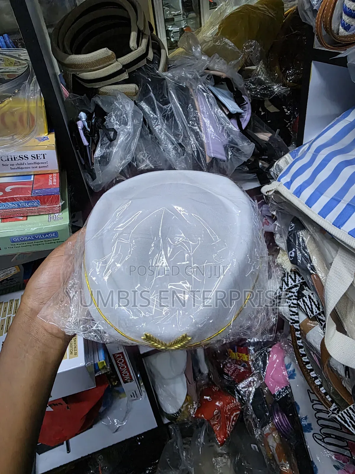 White Hostess Hat a