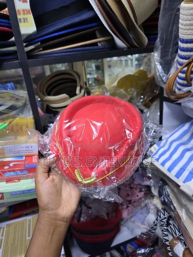 Red Stewardess Hostess Hats