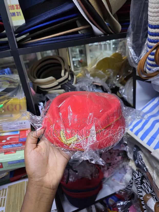 Red Stewardess Hostess Hats - thumbnail 2