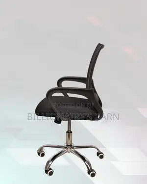 Black Compact Ergonomic Chair | Breathable Support for Long Desk Hours