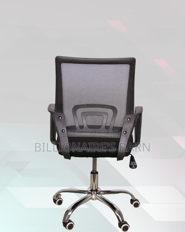 Black Compact Ergonomic Chair | Breathable Support for Long Desk Hours - thumbnail 3