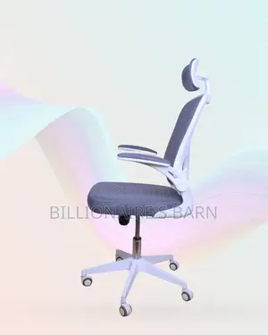 White Ergonomic Mesh Chair | Breathable Support for Long Desk Hours |