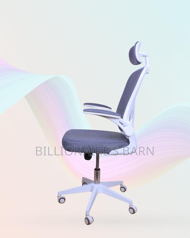 White Ergonomic Mesh Chair | Breathable Support for Long Desk Hours |