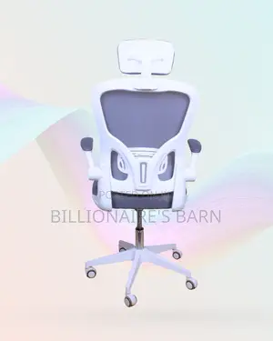 White Ergonomic Mesh Chair | Breathable Support for Long Desk Hours |