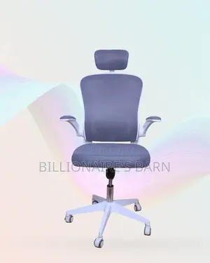 White Ergonomic Mesh Chair | Breathable Support for Long Desk Hours |
