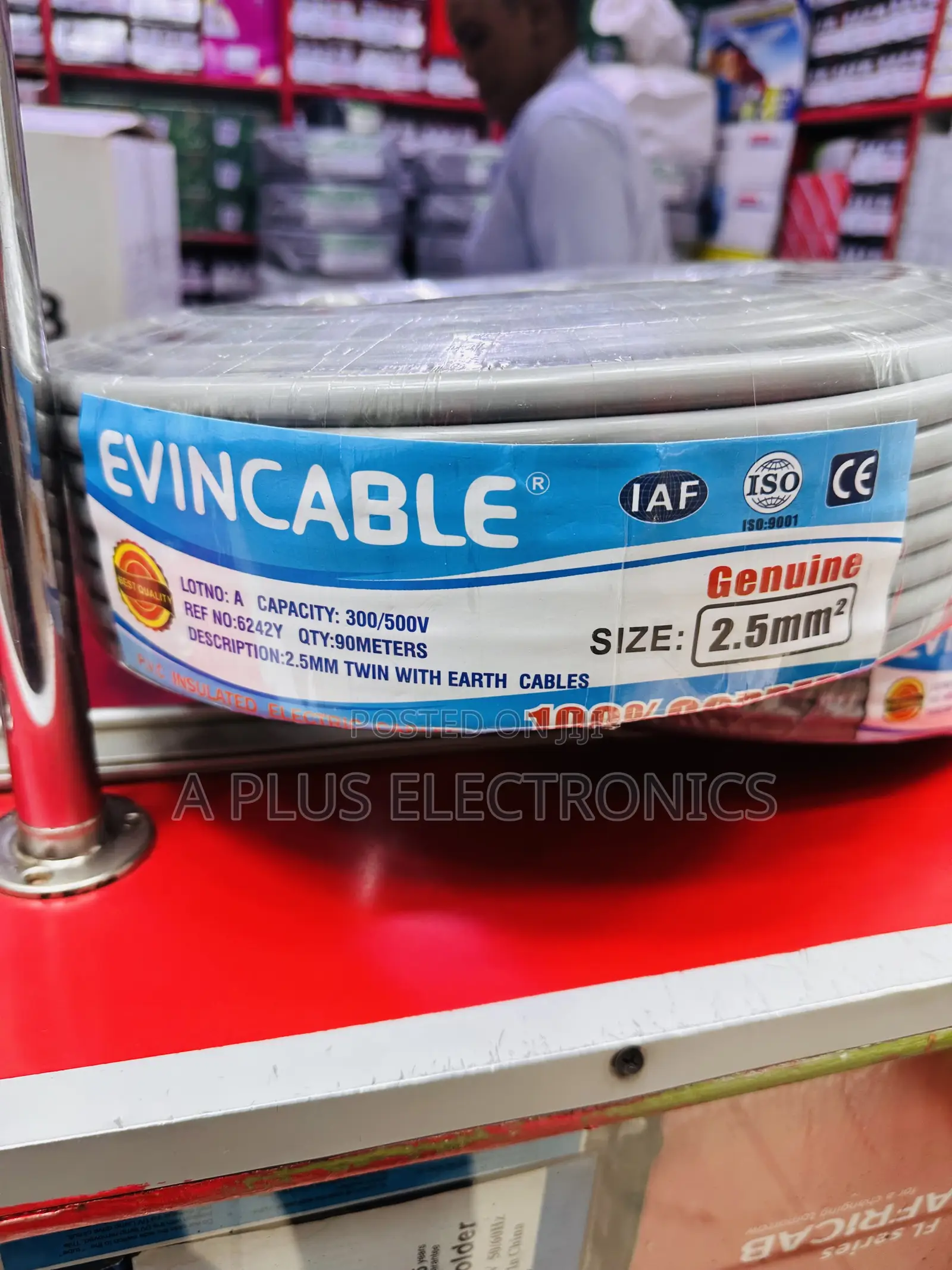 Evincable 2.5mm Twin Earth – 90m(Building Wiring Cable)