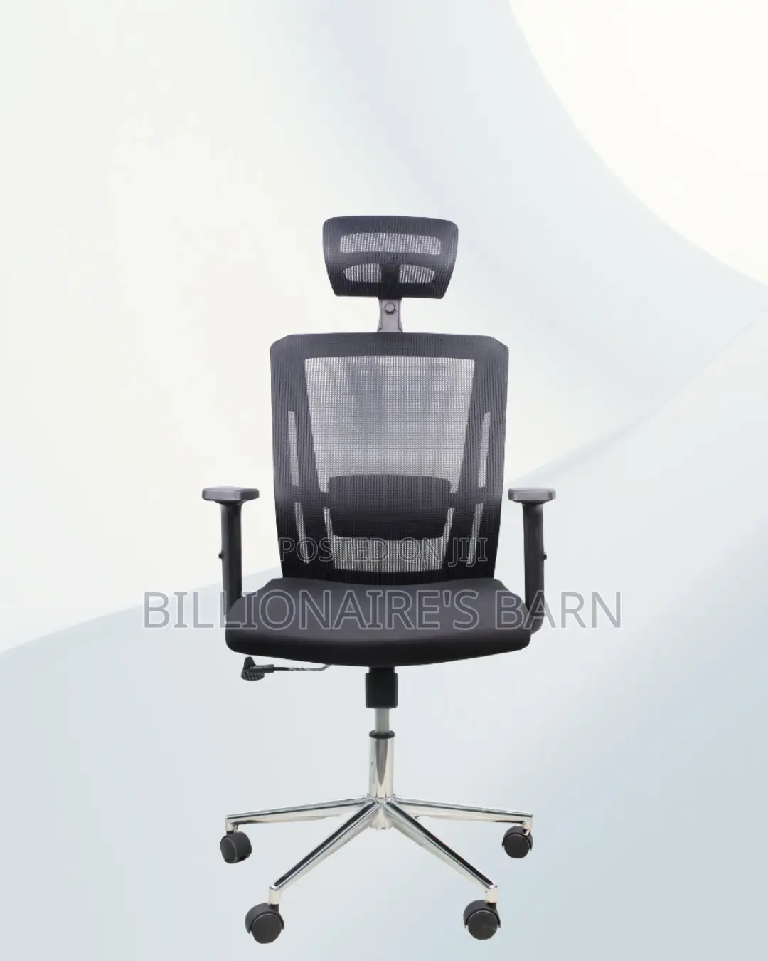 Black Ergonomic Mesh Chair | Breathable Support for Long Desk Hours |