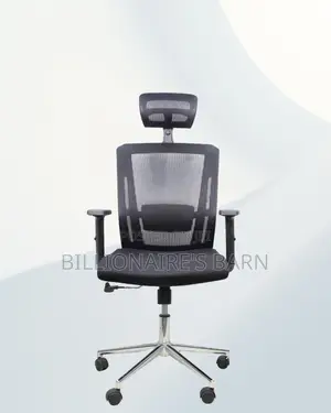 Black Ergonomic Mesh Chair | Breathable Support for Long Desk Hours |