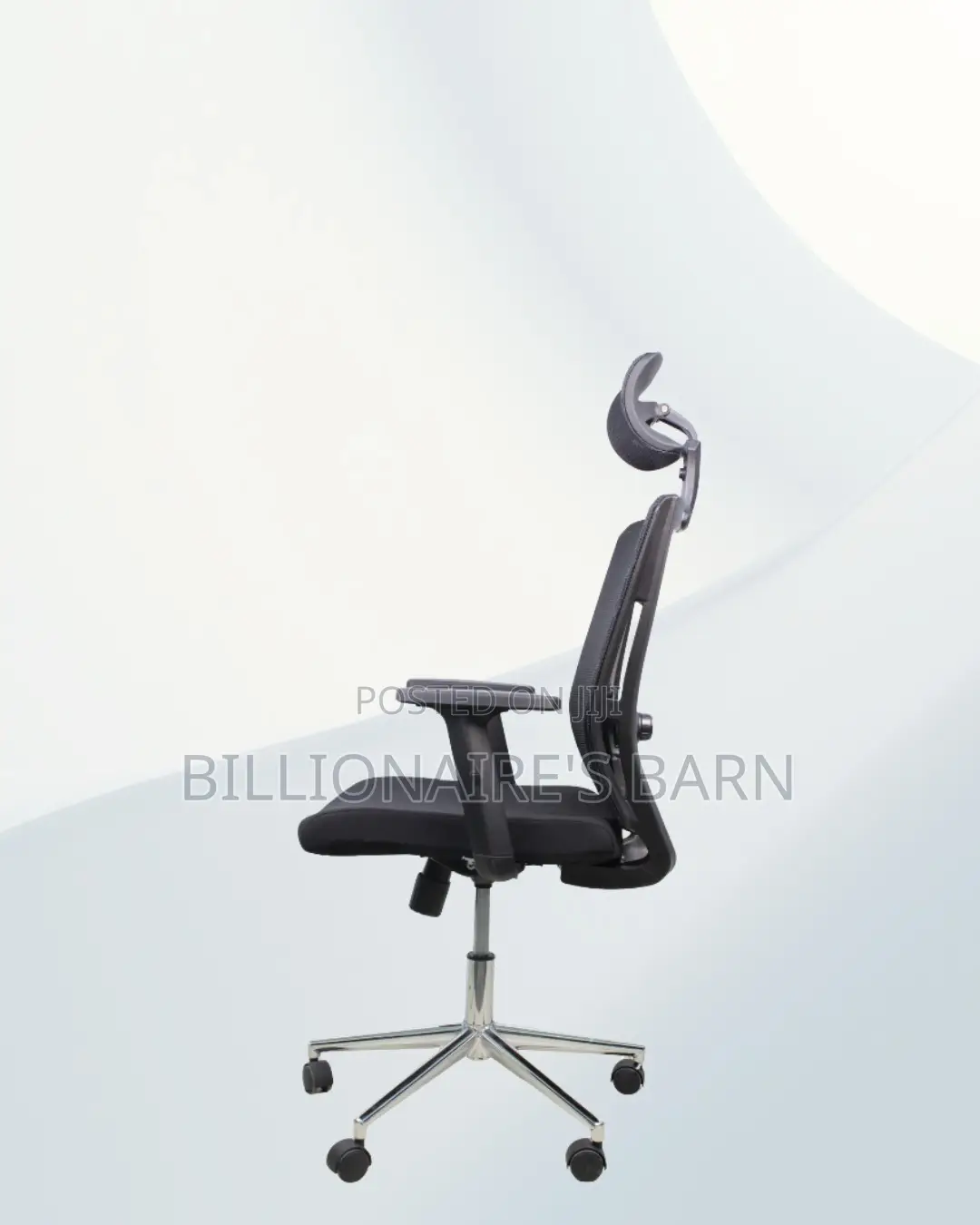 Black Ergonomic Mesh Chair | Breathable Support for Long Desk Hours |