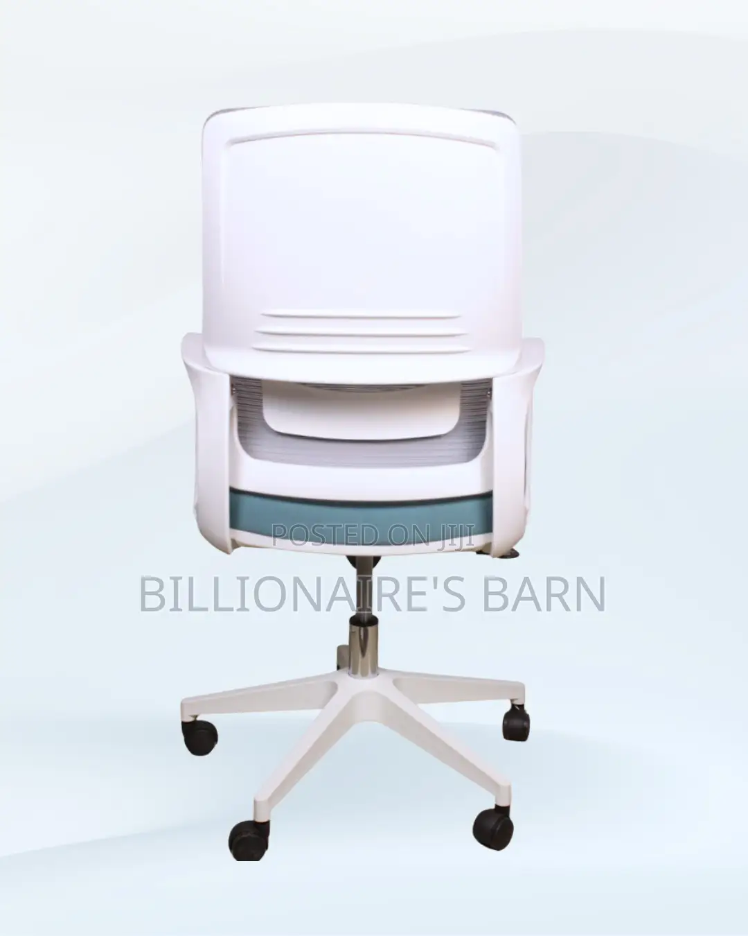 White Mid-Back Mesh Chair | Clean Executive Look for Modern Offices |