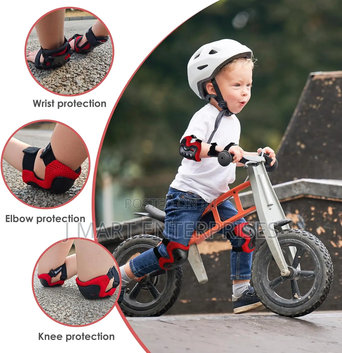 Protective Gear Set for Roller Skates Cycling BMX Bike Skateboard