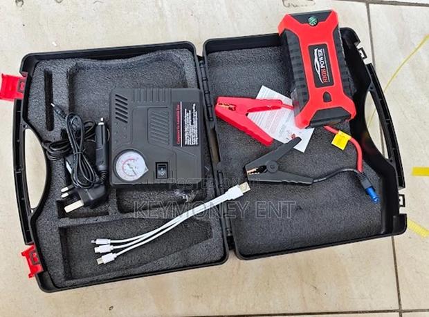 Car Jump Starter Portable Car Jump Starter Kit With Tyre Inflator