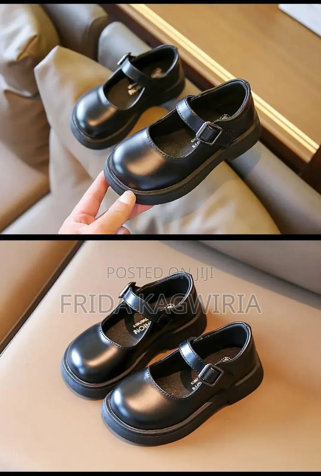 Girls Wetlook School Shoes From Size 26 _36