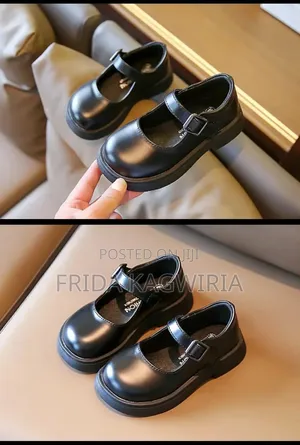 Girls Wetlook School Shoes From Size 26 _36