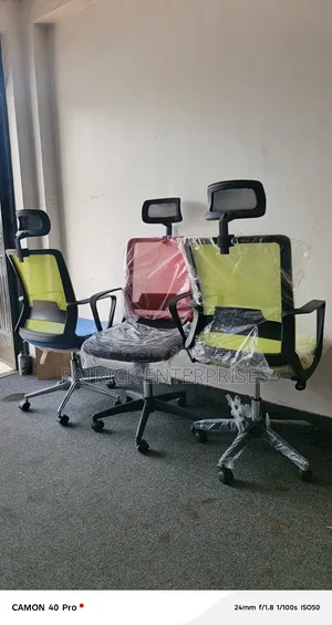 Ergonomic High Back Office Colored Chairs Available