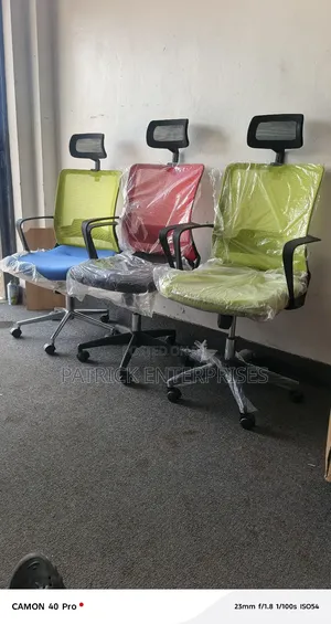 Ergonomic High Back Office Colored Chairs Available