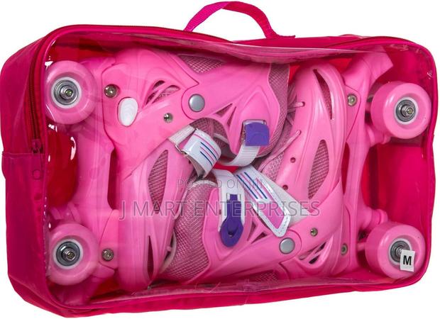 Roller Skates Adjustable for Kids,Double Row 4 Wheel