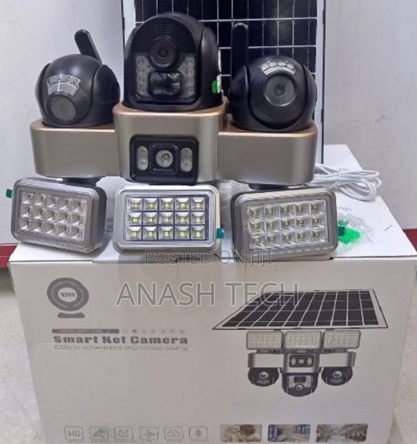 4g Triple Lens Floodlight Camera V380 App Compatible