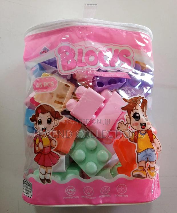 45 Piece Pink Block Set