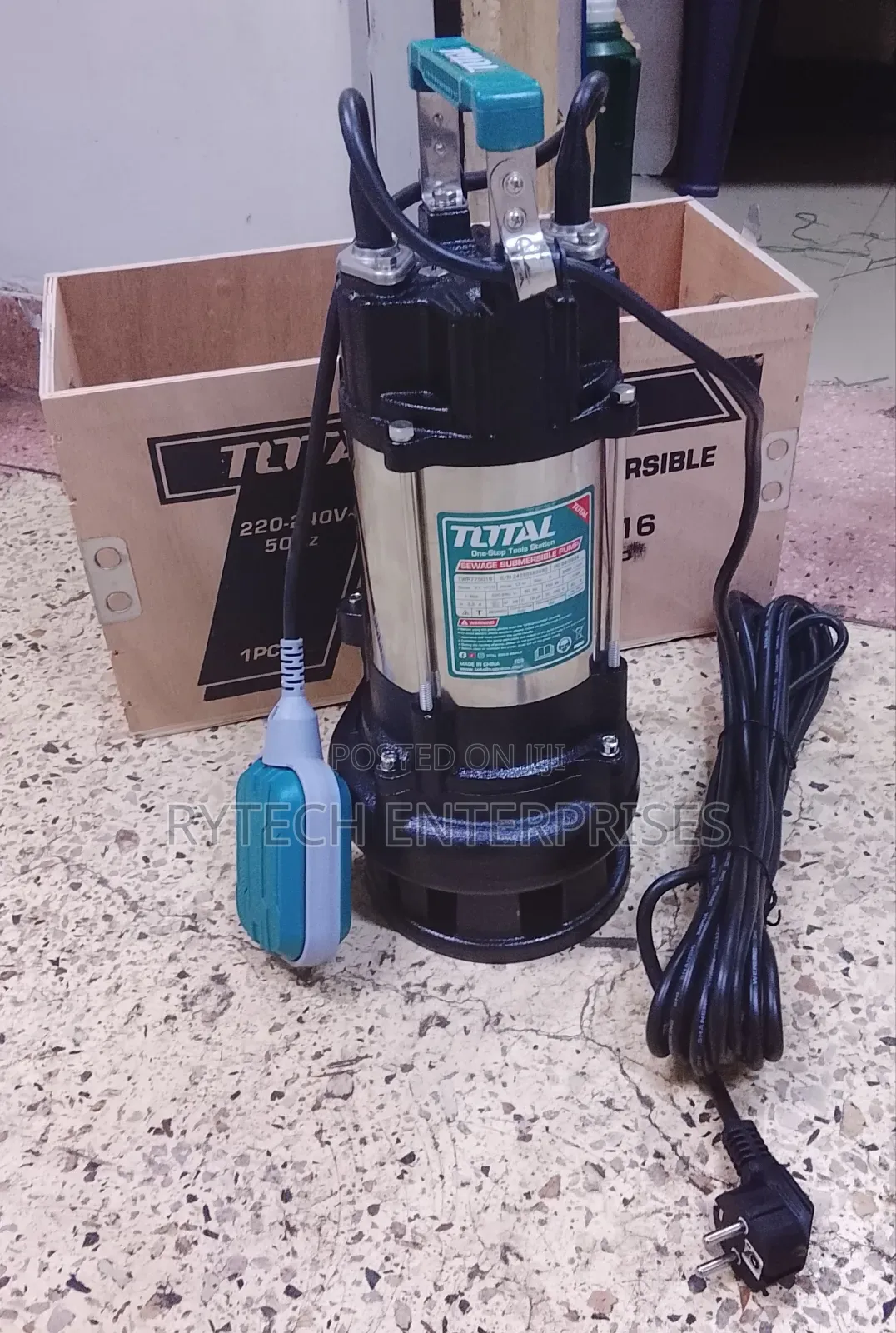 Total Sewage Submersible Water Pump 1hp