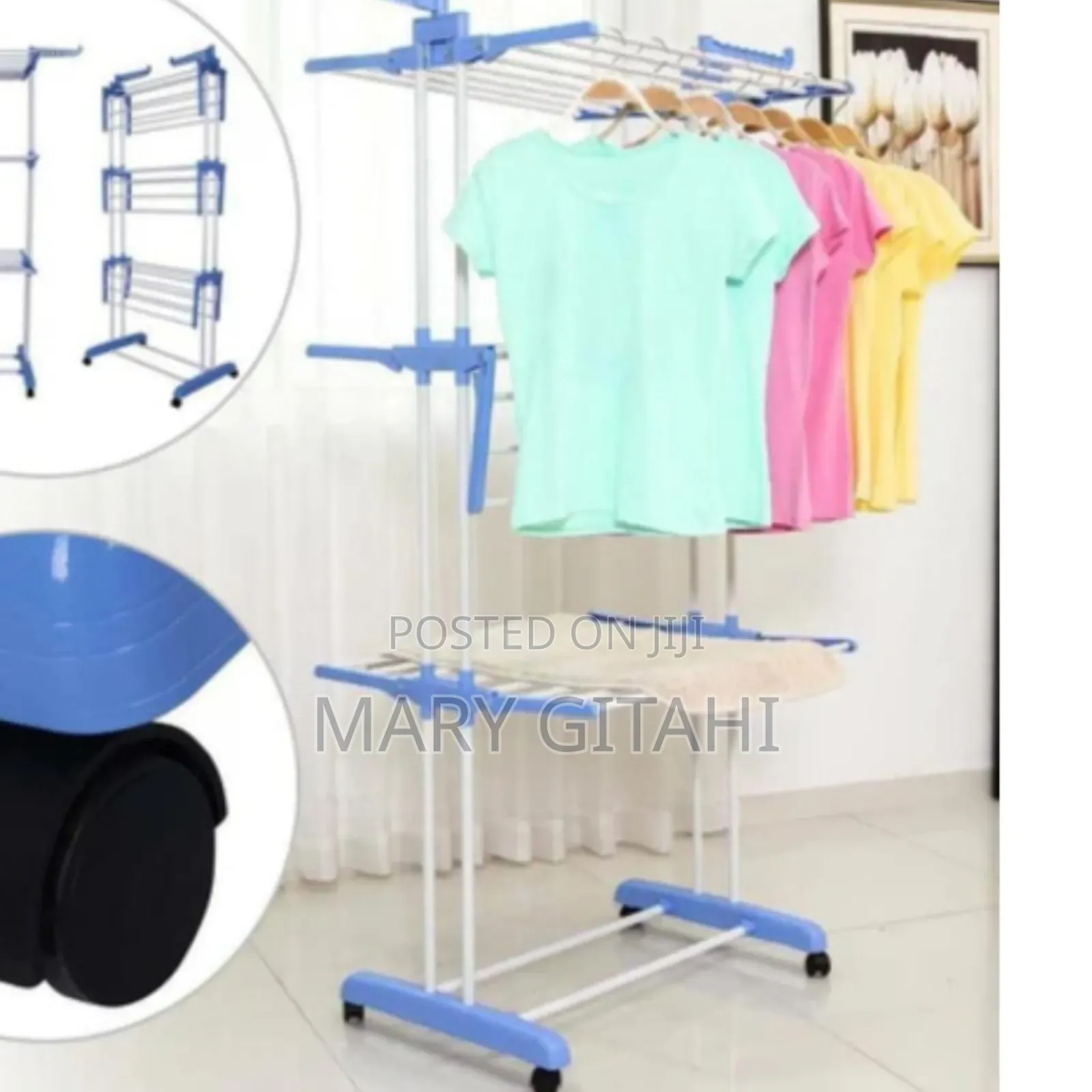 *
*Detachable 50kg 3 Layer Cloth Hanger Rack Stand Now