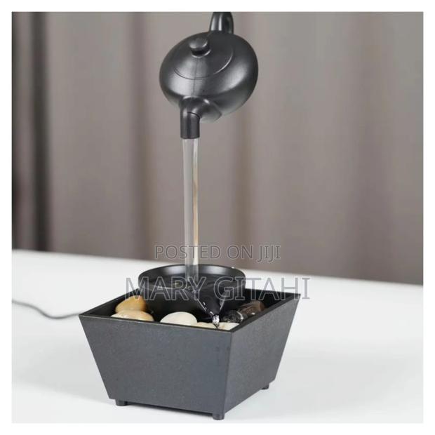 Black*Floating Teapot Waterfall Ornament Usb 5v Battery