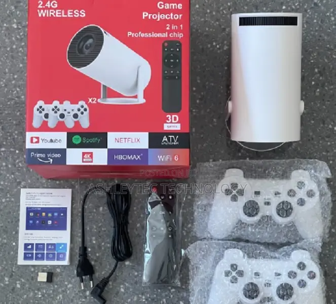 Hy300 Pro Gaming Projector 2 in 1 Android , Smart Home Projector