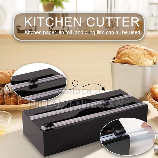 *2in1 Bamboo Wrap Dispenser With Cutter
