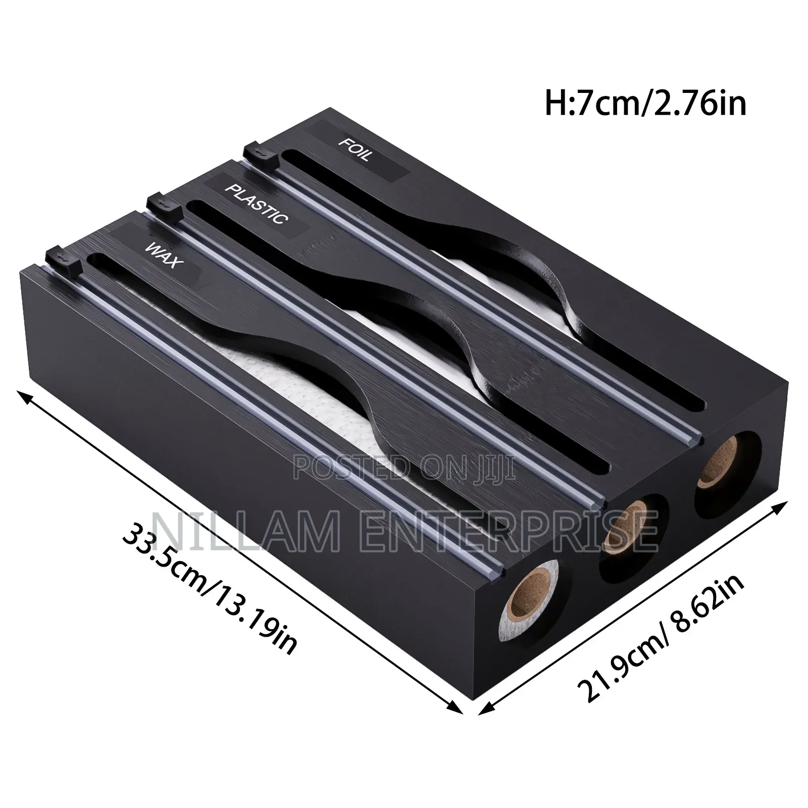 *3in1 Bamboo Wrap Dispenser With Cutter*