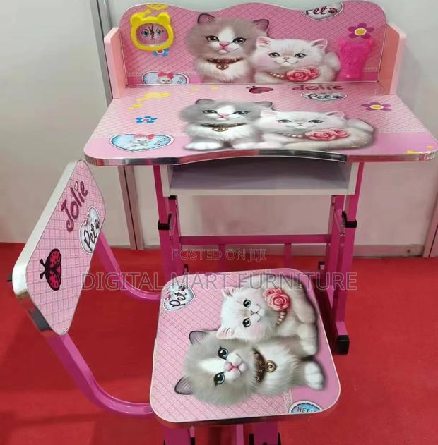 Pink School Bench for Kids