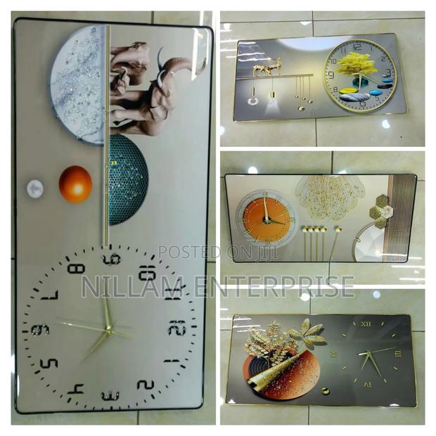 Crystal Porcelain Decorative Painting With Clock - thumbnail 3