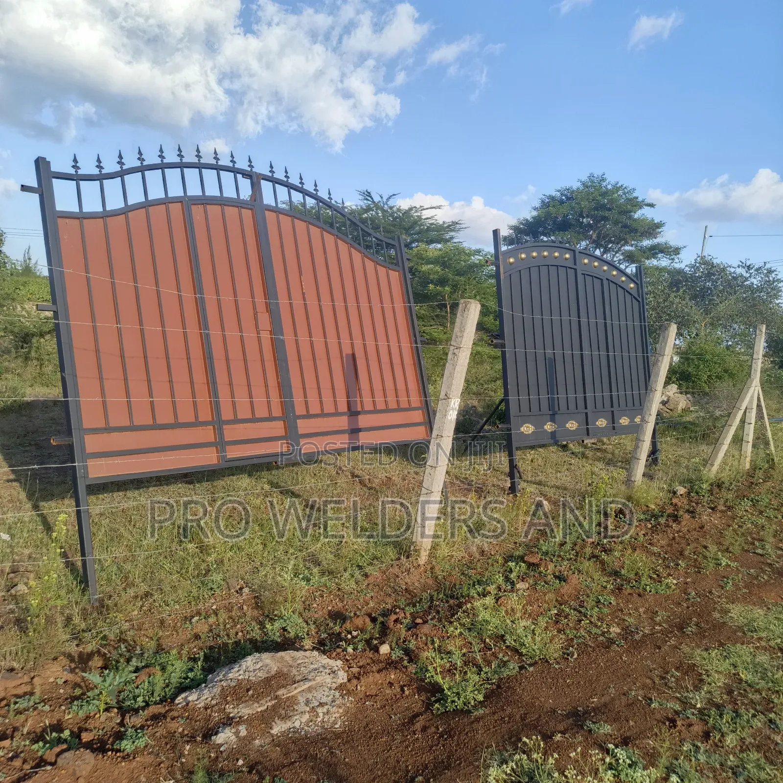 Custom-Fabricated Steel Swing Gates.