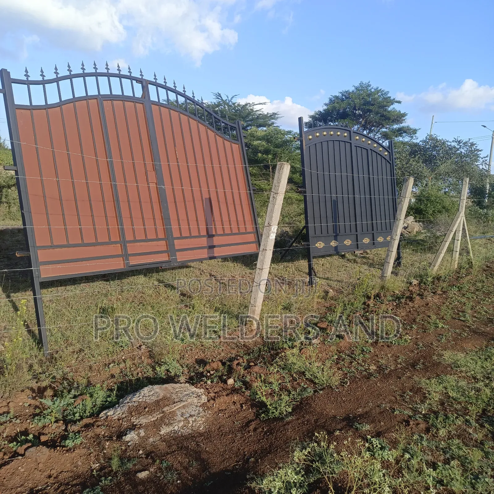 Custom-Fabricated Steel Swing Gates.