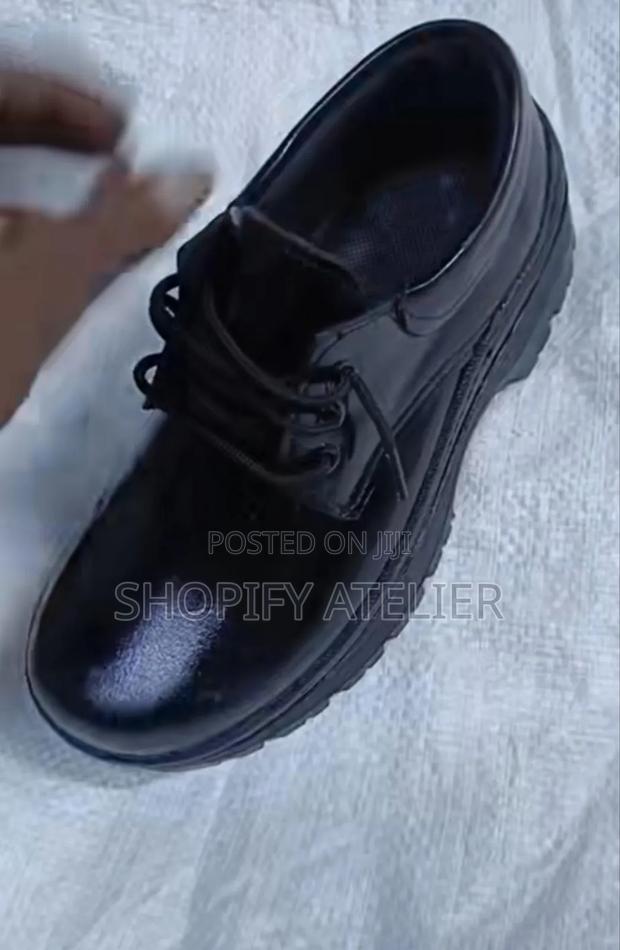 Durable Quality Leather School Shoes - main view