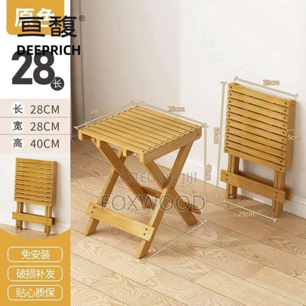 Bamboo Foldable Stool - thumbnail 3