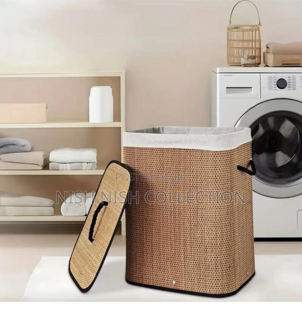 Customised Bamboo Woven Laundry Baskets - thumbnail 2
