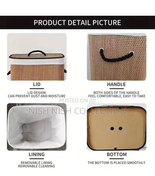 Customised Bamboo Woven Laundry Baskets - thumbnail 3
