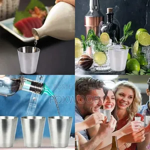 Stainless Steel Tot Glass 30ml 6pcs