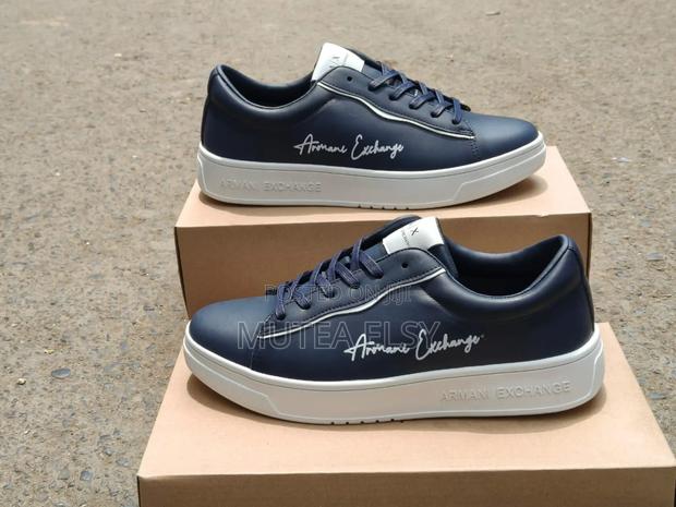 Black Cream Armani Casual Shoes - thumbnail 3