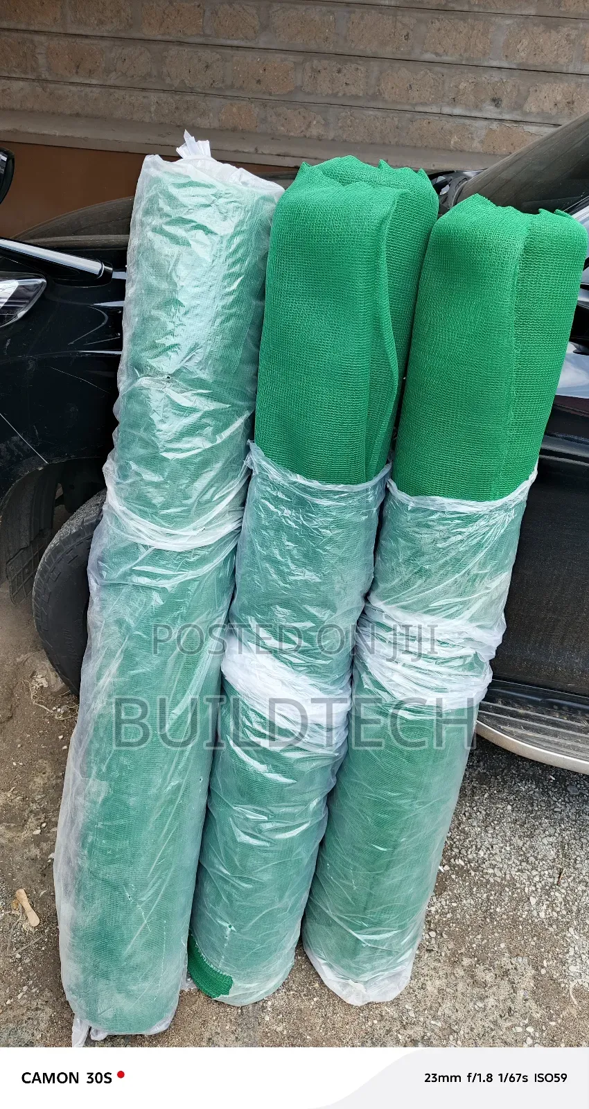 Durable Scaffolding Safety Net Green
