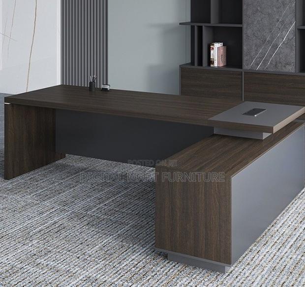 Brown 1.8 Meter Computer Workstation Wood - thumbnail 10