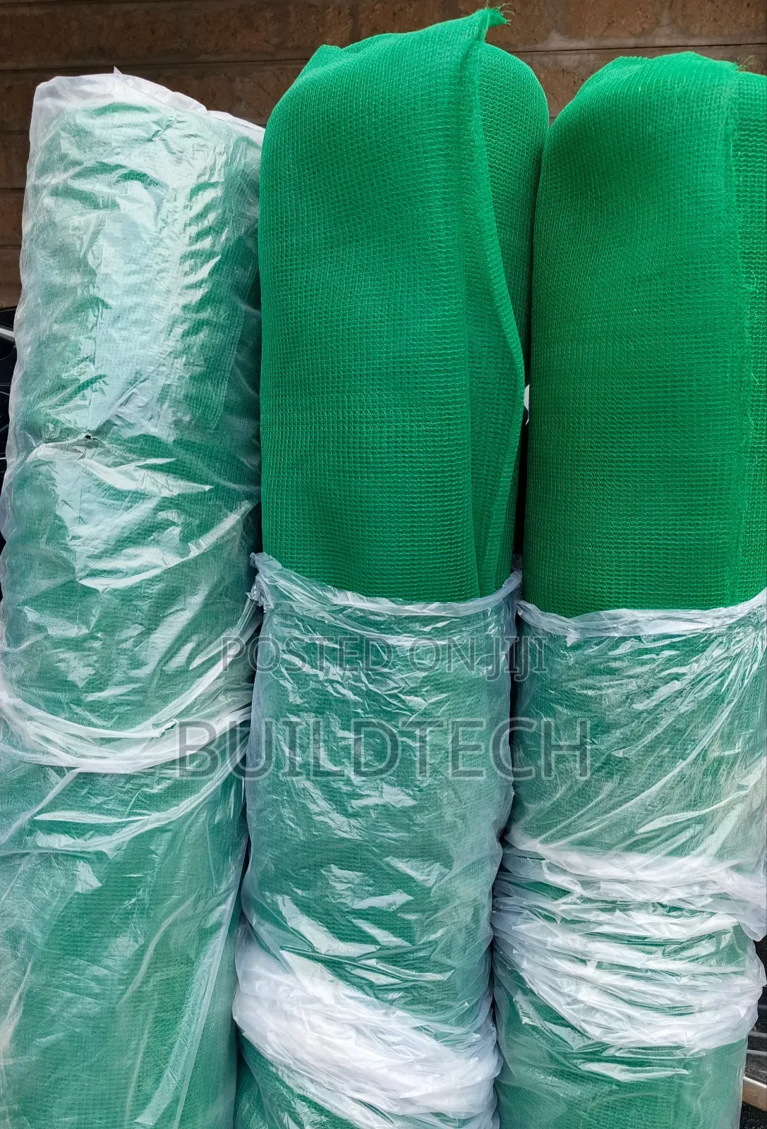 Dark Green Scaffolding Safety Net