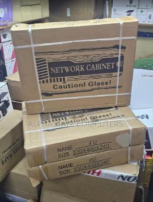 4u Cabinet for CCTV Networking Lockable Ventilated With Fan Slots - main view