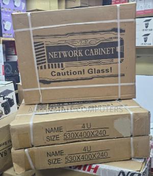 4u Networking Cabinet With Fan Cooling Lockable Rackmount Enclosure - thumbnail 2