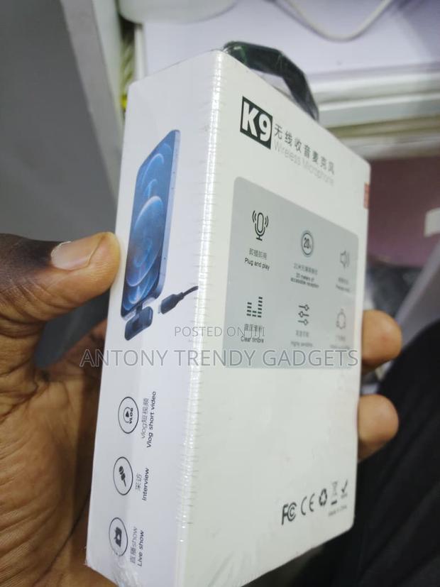 K9 Wireless Lavalier Mic One-to-two For Vlogging - thumbnail 3