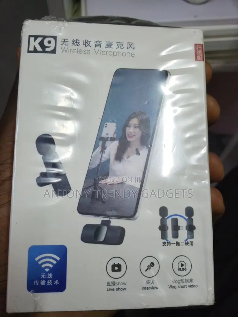 K9 Plug & Play Wireless Microphone For Short Videos